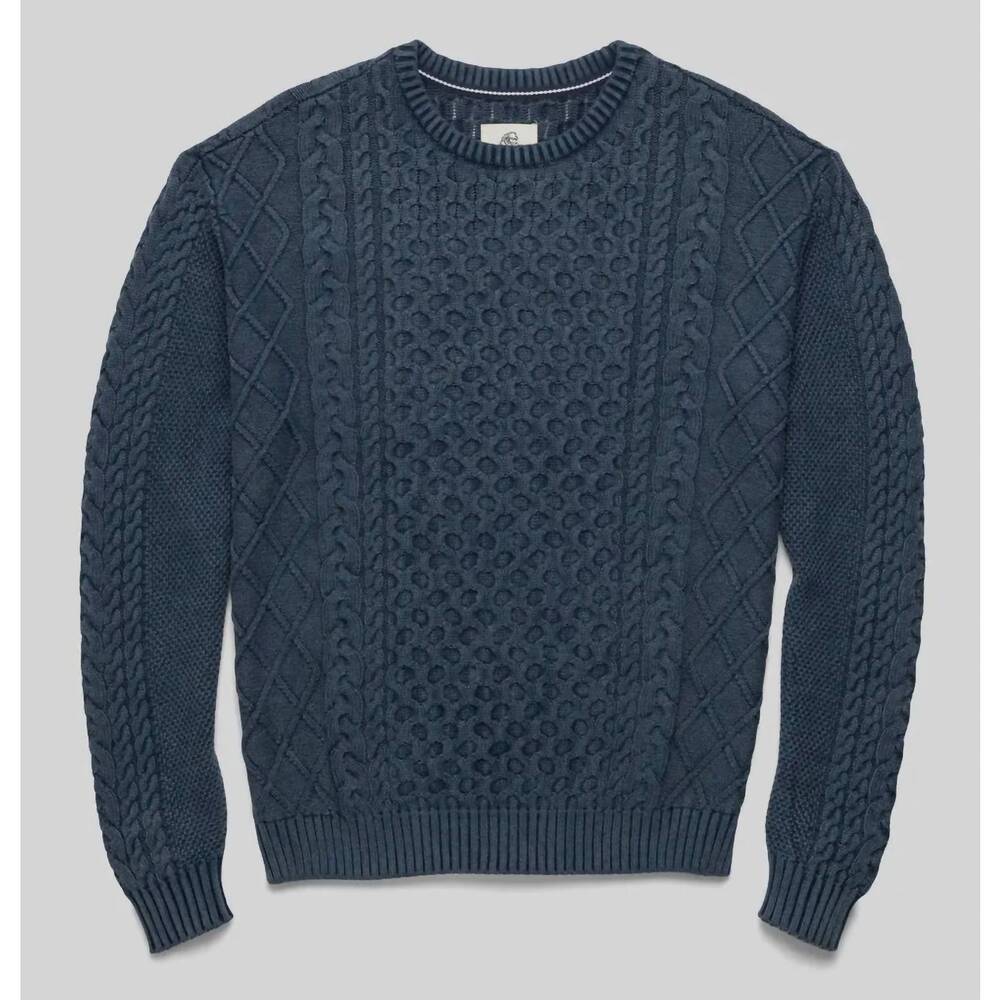 NEW SURFSIDE SUPPLY men's edward eddie knit sweater in oceana